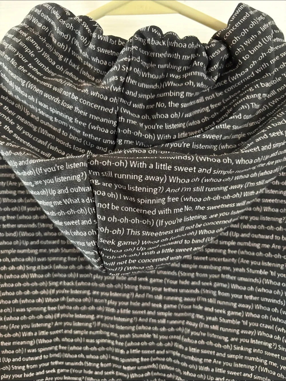 Jimmy Eat World Sweetness Lyrics Men’s Hoodie Sweatshirt - Brand Unknown Sz M
